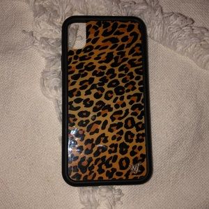 Wildflower Cheetah Print iPhone XR case